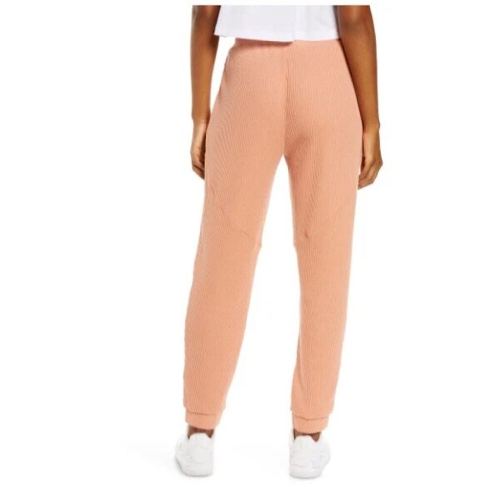 P.E Nation Peach Bloom Waffle Rebound Track Pants Pink Womens Size Small - Picture 2 of 8